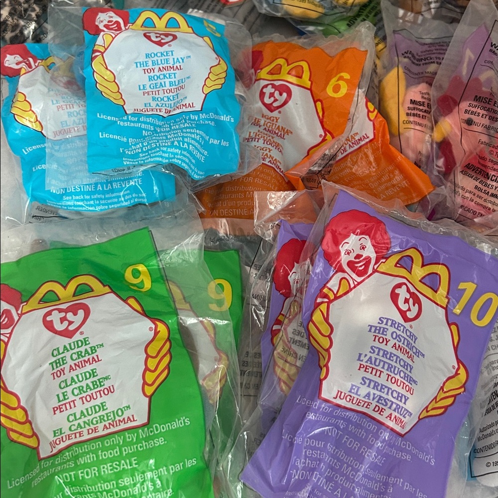 90s McDonald's 24 Ty Teenie Beanie Babies 1 to 12 complete 2 SET LOT vintage - Picture 5 of 14
